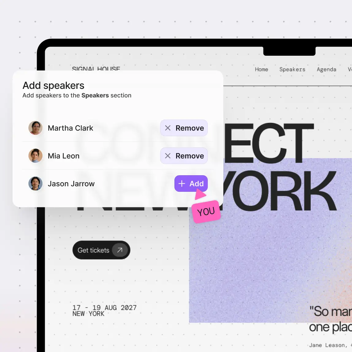 app interface