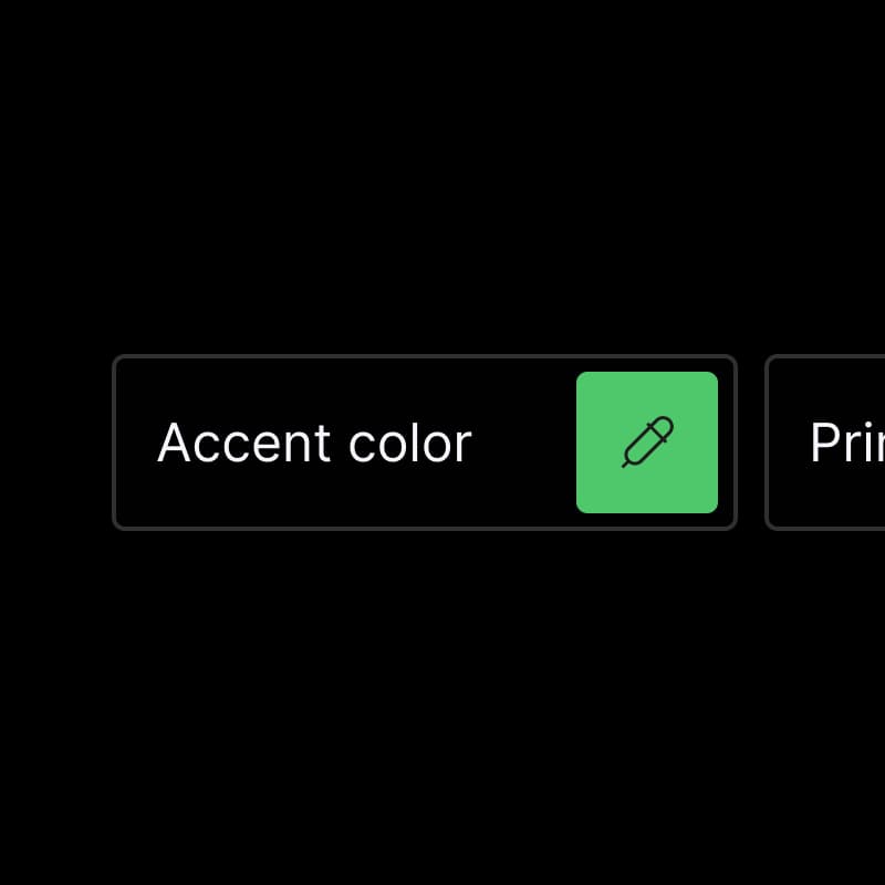 One-click event website color theme customization and branding controls