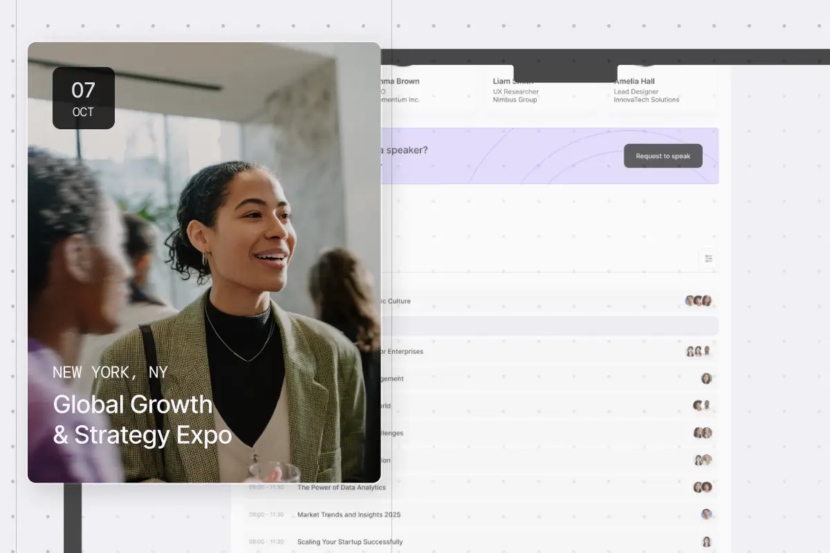 Instant event page creation with responsive design and built-in ticket sales